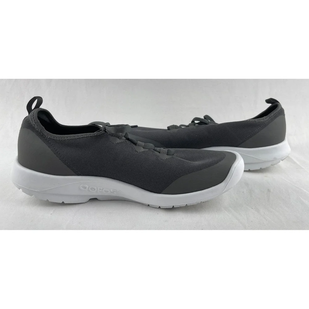 OOFOS OOmg Sport Low Men Size 12 M Grey Recovery Athletic FibreFlex Sneaker